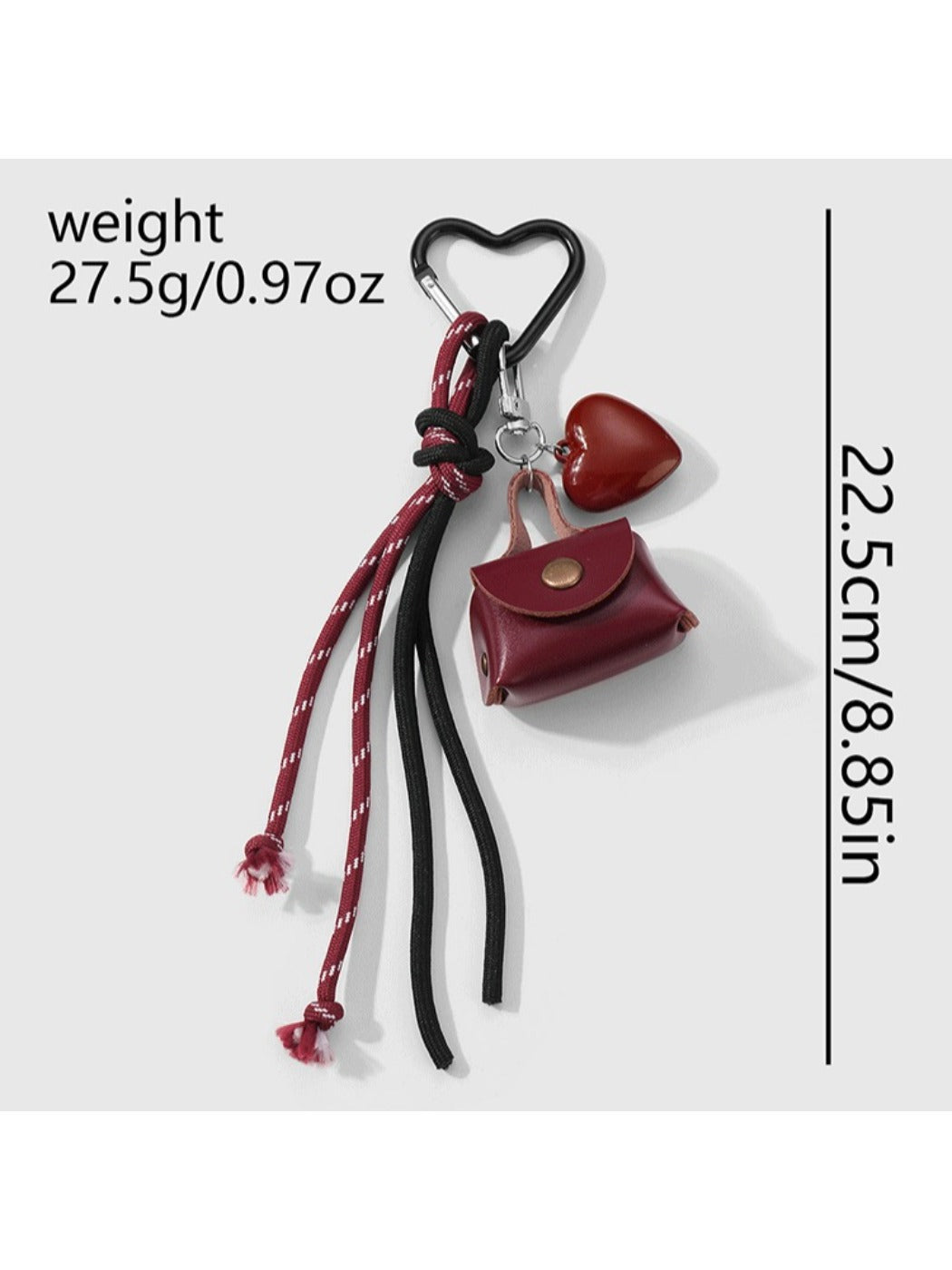 Keypus - Y2K Bow Heart Keychain Bag Charm Keychain