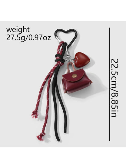 Keypus - Y2K Bow Heart Keychain Bag Charm Keychain