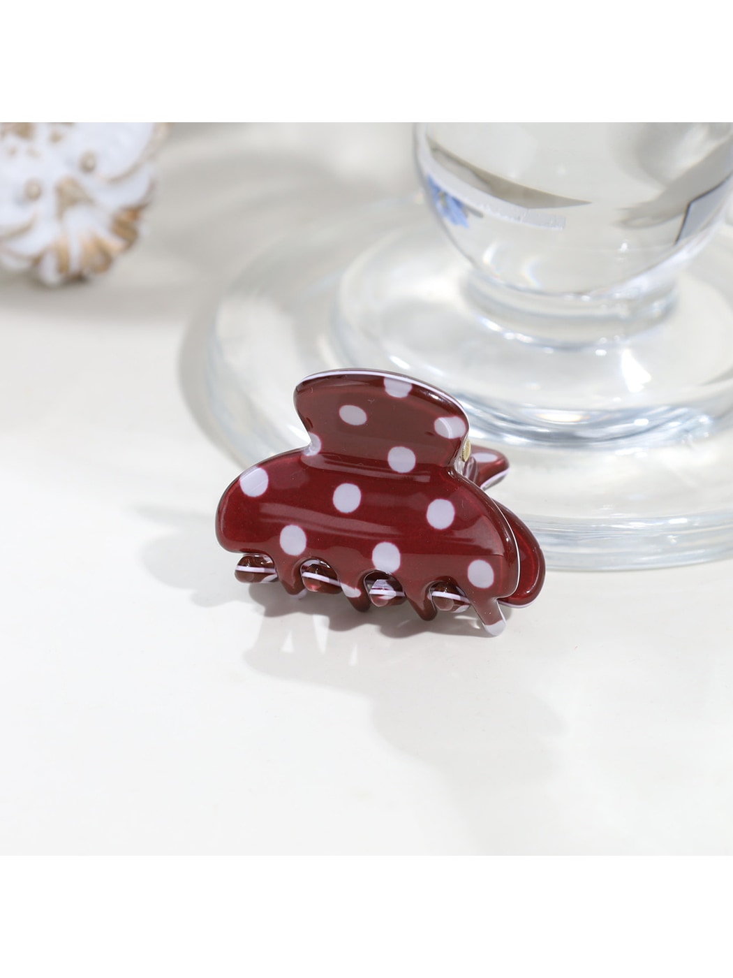 Beau - Modern Minimalist Polka Dot Acrylic Claw Clip