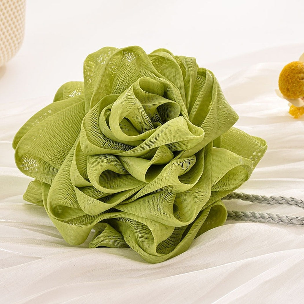 Papo - Rose Form PE Mesh Bath Pouf