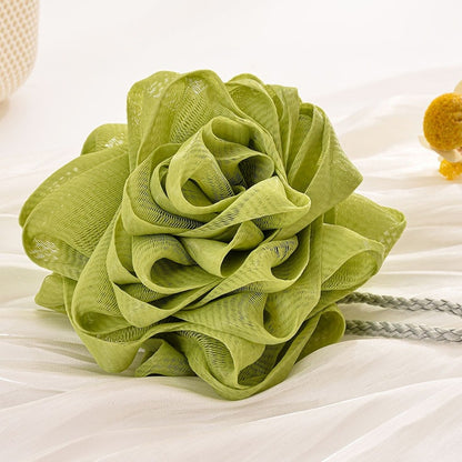 Papo - Rose Form PE Mesh Bath Pouf