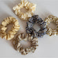 Beau - Plaid Fabric Covered Oval Alloy Hair Clip