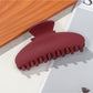 Beau - Matte Plastic Oval Shape Hair Styling Claw Clip