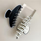 Beau - Textured Acetate Fiber Contrast Edge Claw Clip
