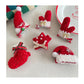 Beau - Red Christmas Theme Bow Detail Hair Clip