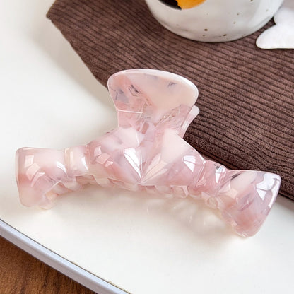 Beau - Geometric Acetate Bow Style Hair Claw Clip