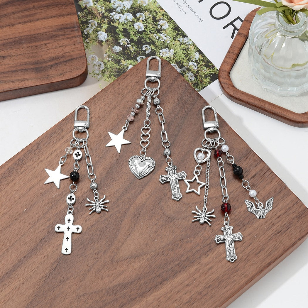 Keypus - Halloween Cross Detail Charm Keychain