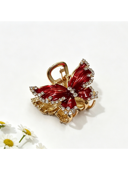 Beau - Bow Shape Glossy Alloy Hair Claw Clip