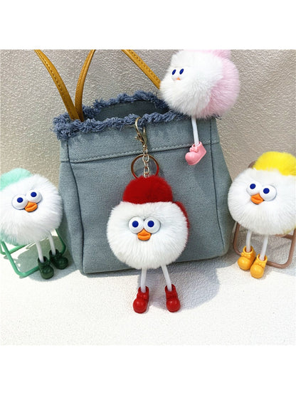 Keypus - Cartoon Funny Round Keychain