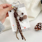 Keypus - Simple Style Heart Pendant Woven Keychain