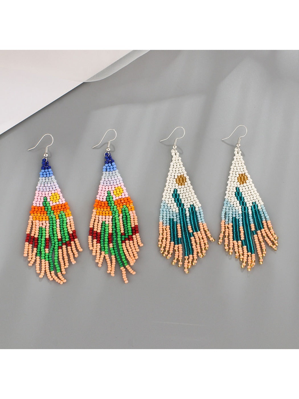 Earedge - Retro Cactus Drop Earrings