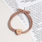 Gifty - Elastic Heart Detail Ponytail Polyester Hair Tie