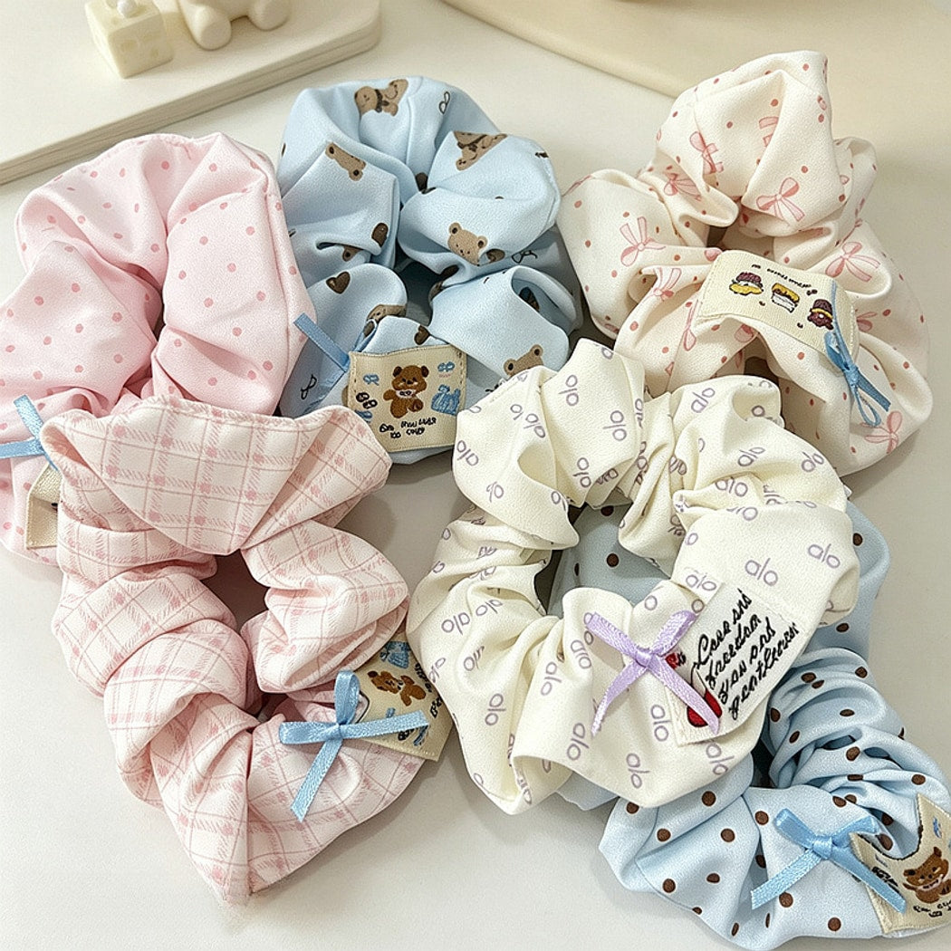 Gifty - Cute Printed Everyday Ponytail Scrunchie