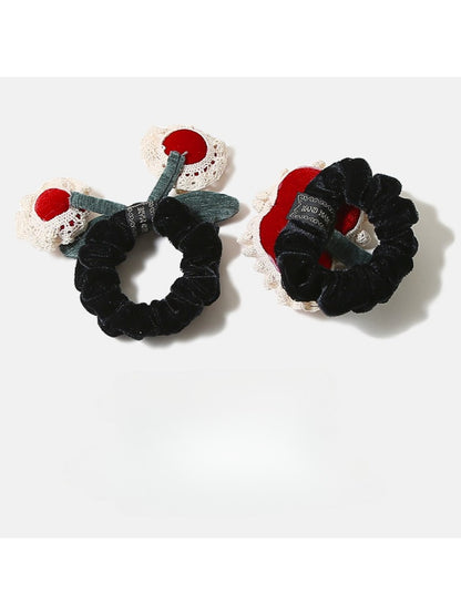 Gifty - Soft Lace Fluffy Scrunchie Hair Ties