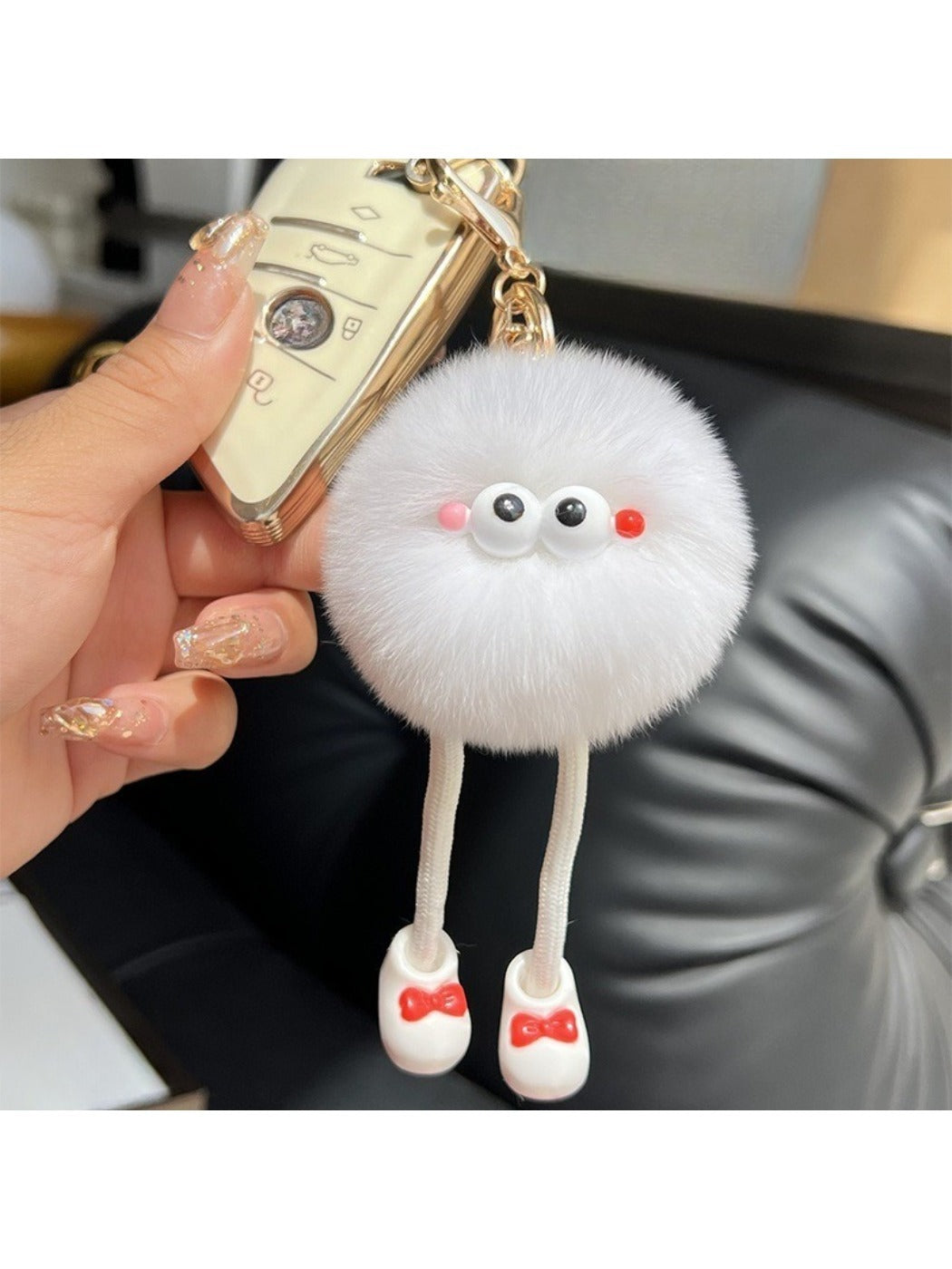 Keypus - Long Legs Little Coal Ball Keychain