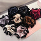 Gifty - Pleated Satin Color Blocking Scrunchie