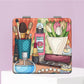 Mirroray - Cartoon Print Foldable PU Glass Compact Mirror