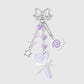 Keypus - Sweet Purple Heart and Key Keychain