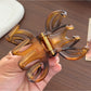 Beau - Glossy Oval Cutout Pumpkin Claw Clip