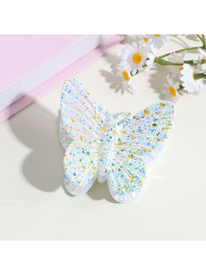 Beau - Printed Butterfly Plastic Fashion Hair Claw Clip
