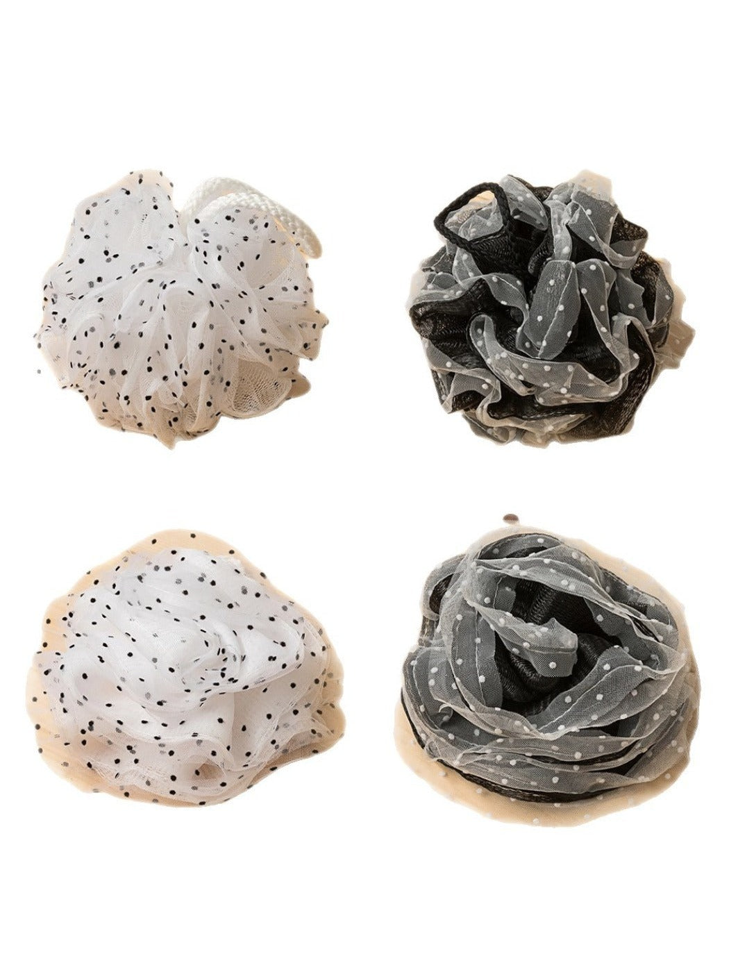 Papo - Monochrome Dotted Bath Pouf