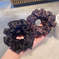 Gifty - Satin Scrunchie With Pleated Ruffle Trim