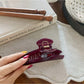 Beau - Elegant Solid Color Curved Claw Clip
