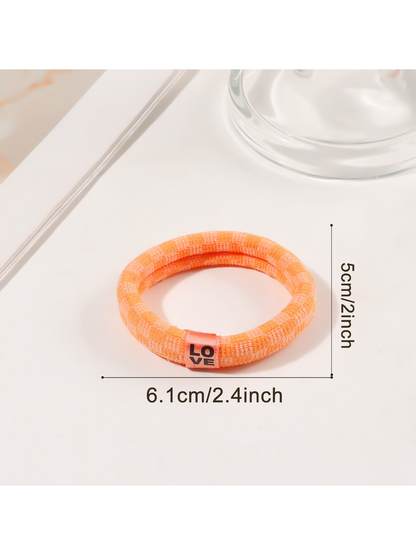 Gifty - Plaid High Elastic Ponytail Hair Tie