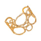 Lovra - Gold Geometric Irregular Open Cuff Bracelet