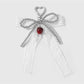 Keypus - Y2K Heart Bow Beaded Bag Charm Keychain