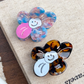 Beau - Smiley Flower Acetate Fiber Claw Clip