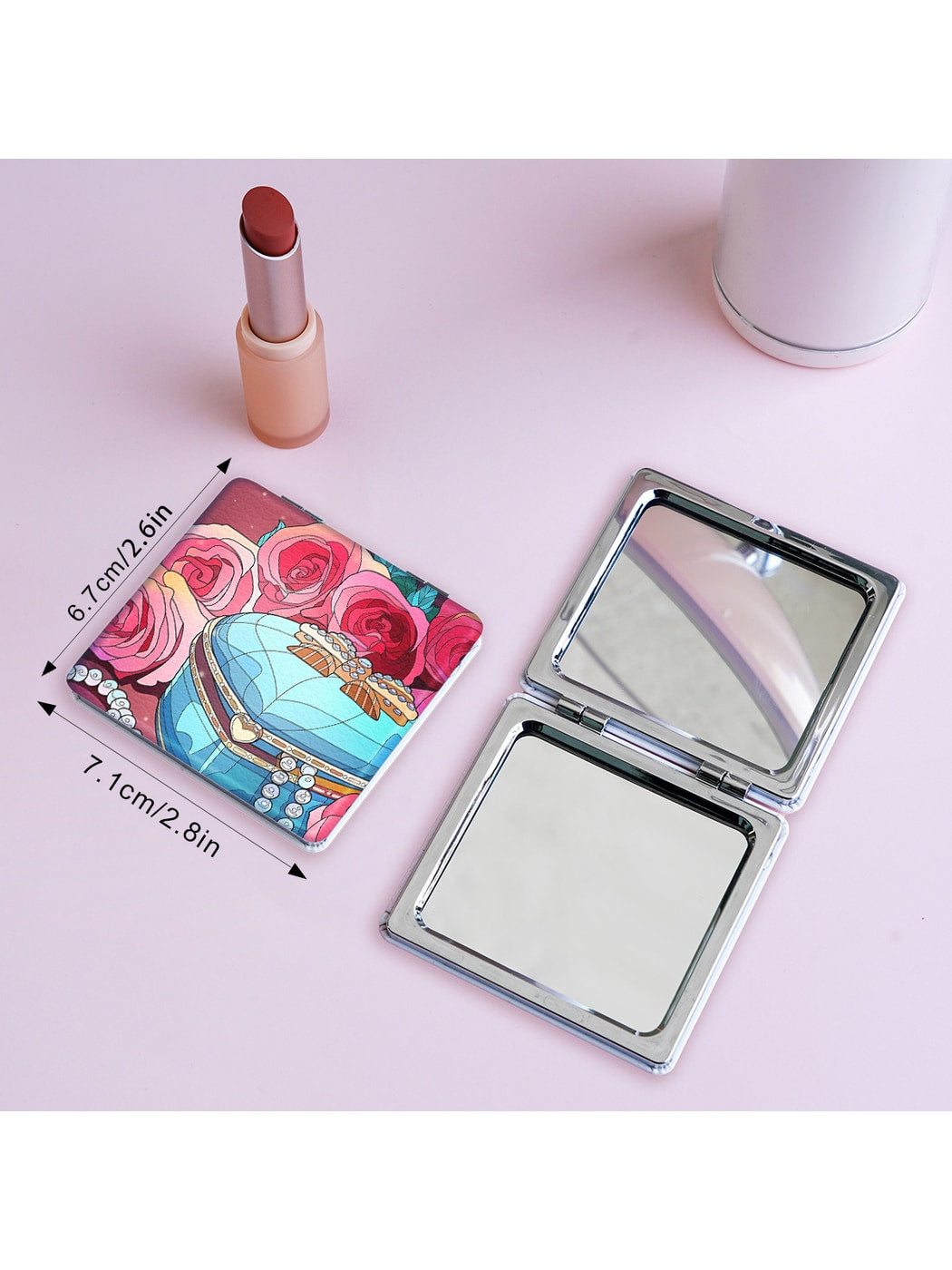 Mirroray - Party Theme Cartoon Print Makeup Mirror