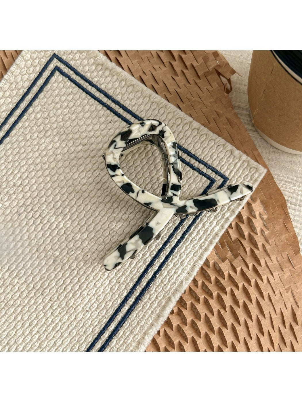 Beau - Iridescent Geometric Hair Claw Clip