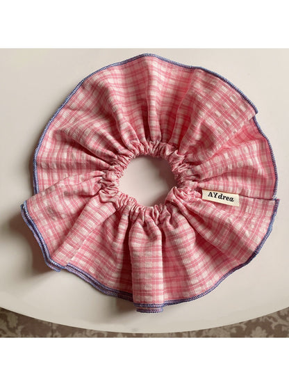 Gifty - Spring Pink Double Layer Scrunchie