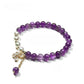 Lovra vintage butterfly beaded bracelet coiled to show flexible design and bead arrangement