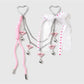 Keypus - Y2K Star Heart Bow Chain Bag Charm Keychain