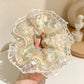Gifty - Sheer Ruffle Floral Print Scrunchie