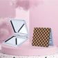 Mirroray - Square Checkered Compact Folding Mirror