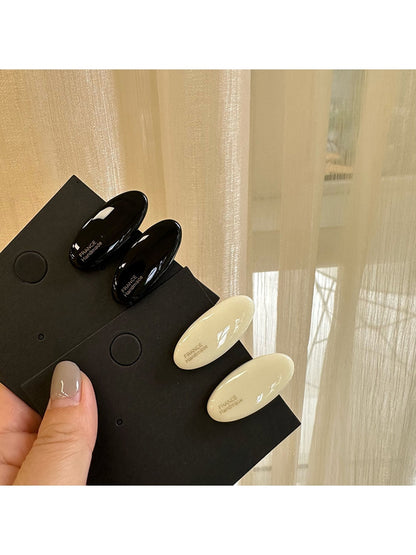 Beau - Minimal Oval Geometric Duckbill Hair Clip