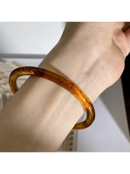 Top view of Lovra vintage ombre wide cuff bangle bracelet