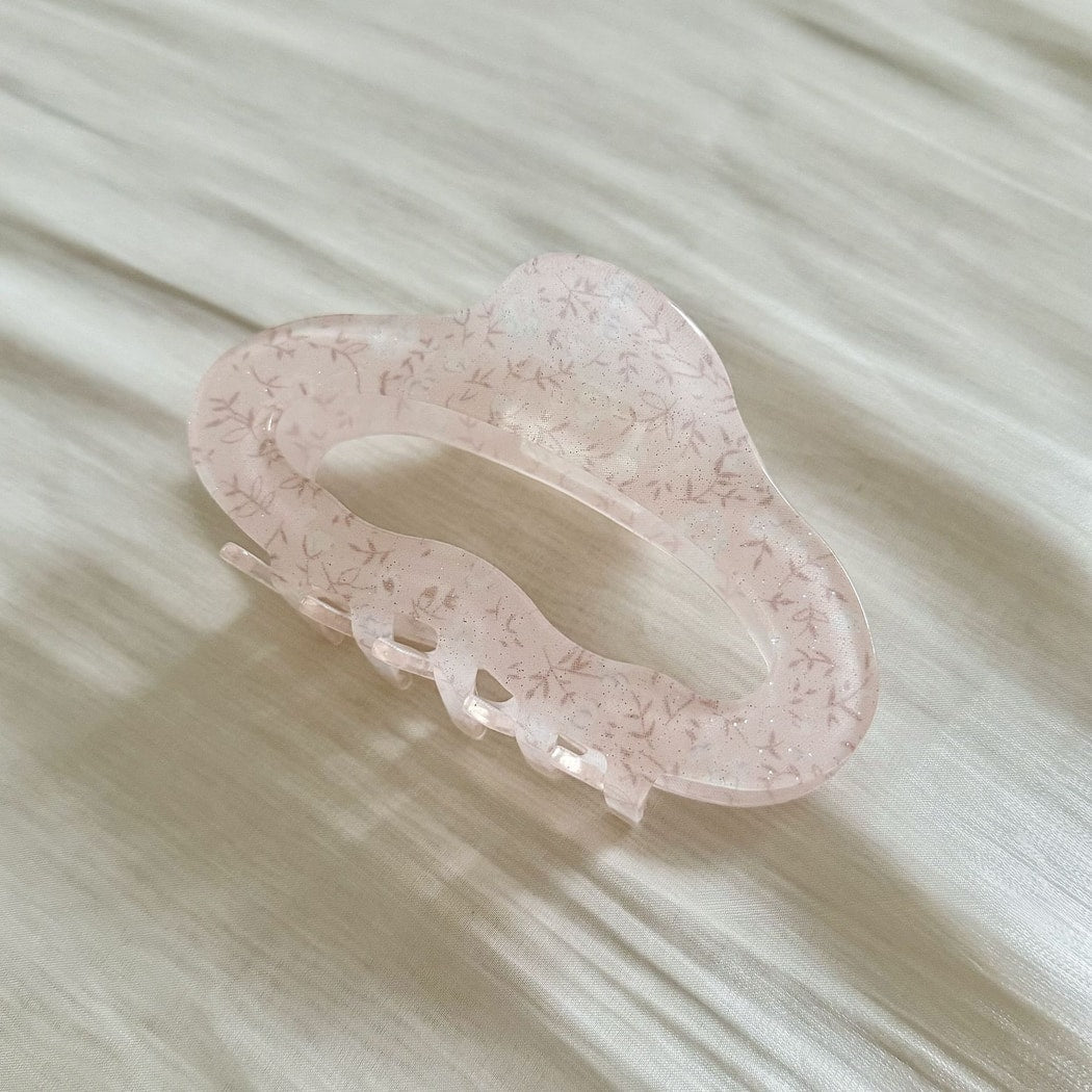 Beau - Floral Cloud Openwork Plastic Claw Clip