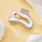 Beau - Silver Openwork Smooth Hair Claw Clip