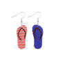 Earedge - Independence Day Theme Striped Earrings