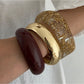 Lovra stackable bracelet displayed on a white background highlighting its sleek design
