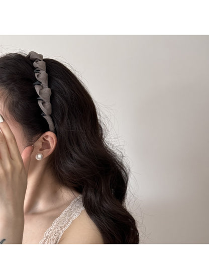 Gifty - Minimalist Polyester Toothed Wave Shape Headband