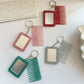 Keypus - Rectangular Glitter Comb Keychain