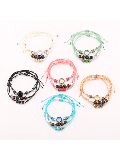 Lovra - Bohemian Beaded Layered Strand Bracelet