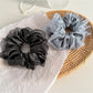 Gifty - Satin Finish Mesh Ruffle Edge Scrunchie