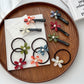 Gifty - Acetate Hair Ties with Flower Design