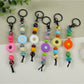 Keypus - Pretty Silicone Daisy Keychain